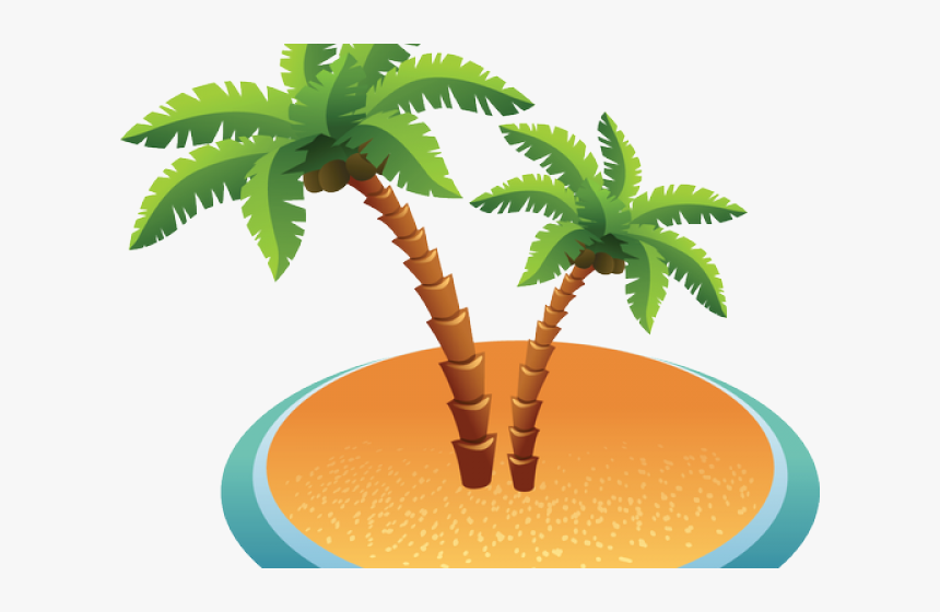 Dead Island Clipart Transparent - Palm Tree Clipart Transparent Background, HD Png Download