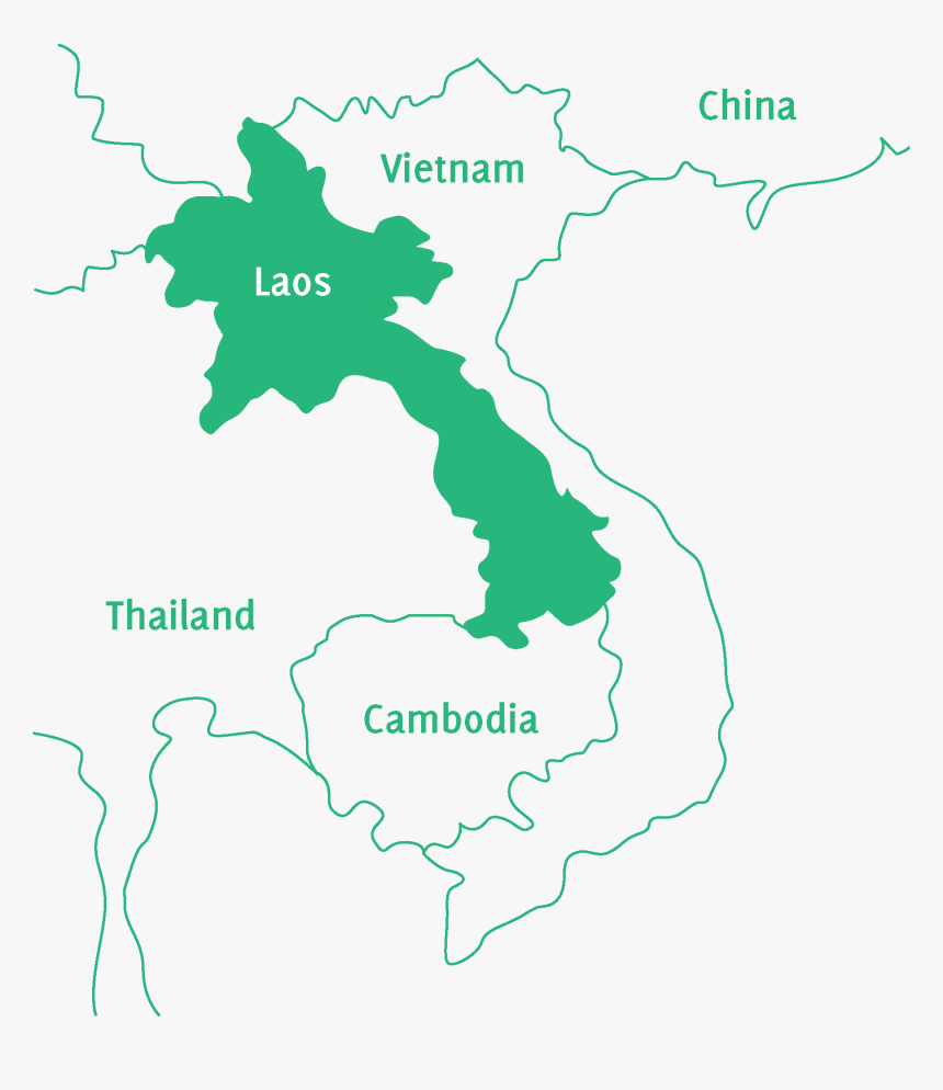 Map Of Laos, HD Png Download