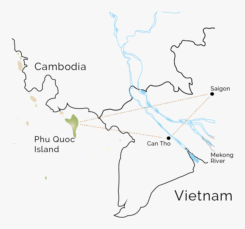 Saigon & Mekong Delta Discovery Route - Atlas, HD Png Download