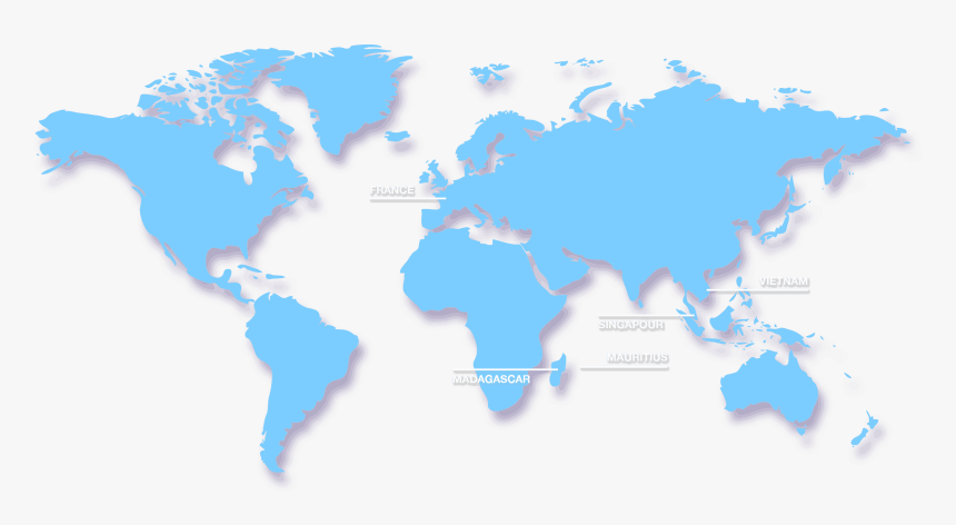 Bocasay Worldwide Offices - World Map Psd File, HD Png Download