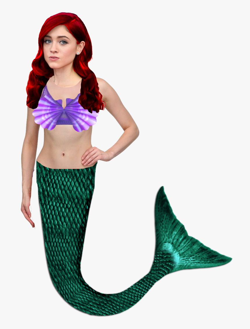 Natalia Dyer As Ariel - Merman Tail Png, Transparent Png