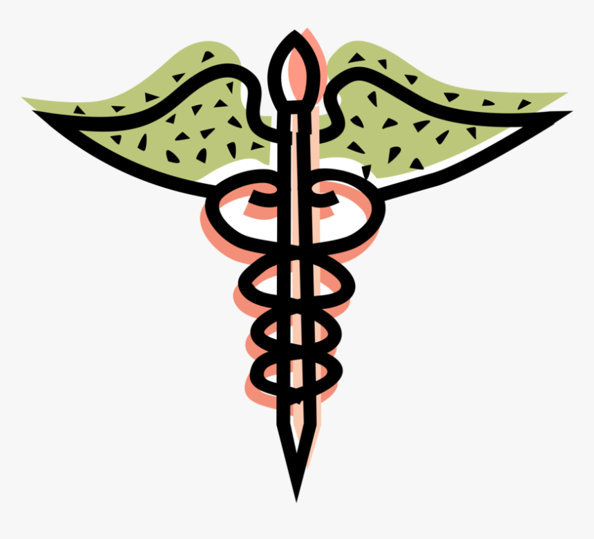 Vector Illustration Of Caduceus Staff Entwined By Two - Clip Arts About Vaccine, HD Png Download