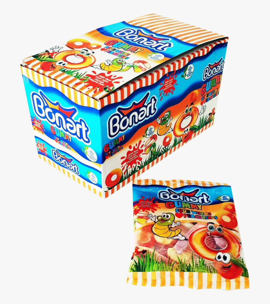 Bonart Gummy Sour Worms, HD Png Download