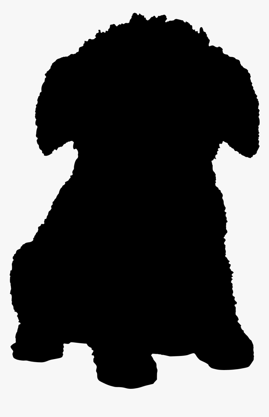 Puppy Dog Silhouette Font Snout - Silhouettes Of A Poodle, HD Png Download