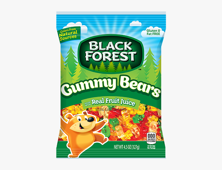 Black Forest, Gummy Bears, - Bag Black Forest Gummy Worms, HD Png Download