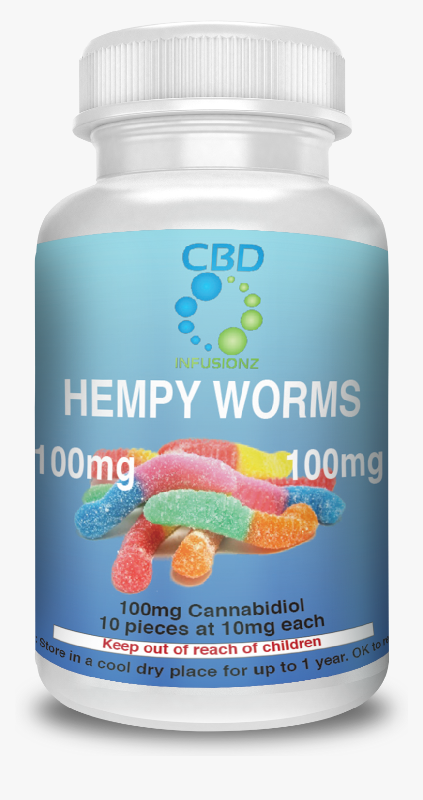 Hempy Worms Gummy Cbd Edibles - Bp Optimizer Review, HD Png Download