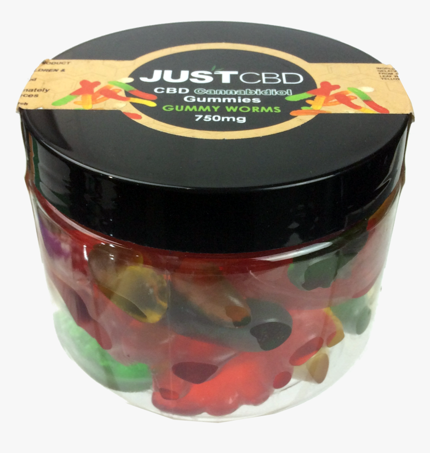 Just Cbd 750mg Gummy Worms - Gelatin Dessert, HD Png Download