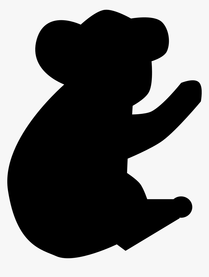 Koala Silhouette Australia Clip Art - Koala Silhouette, HD Png Download