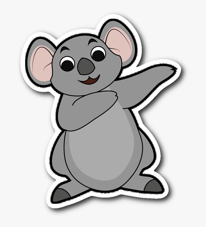 Koala Bear Sticker For Car Bumper, Dabbing Animal Lover - Mouse Dabbing Clip Art, HD Png Download