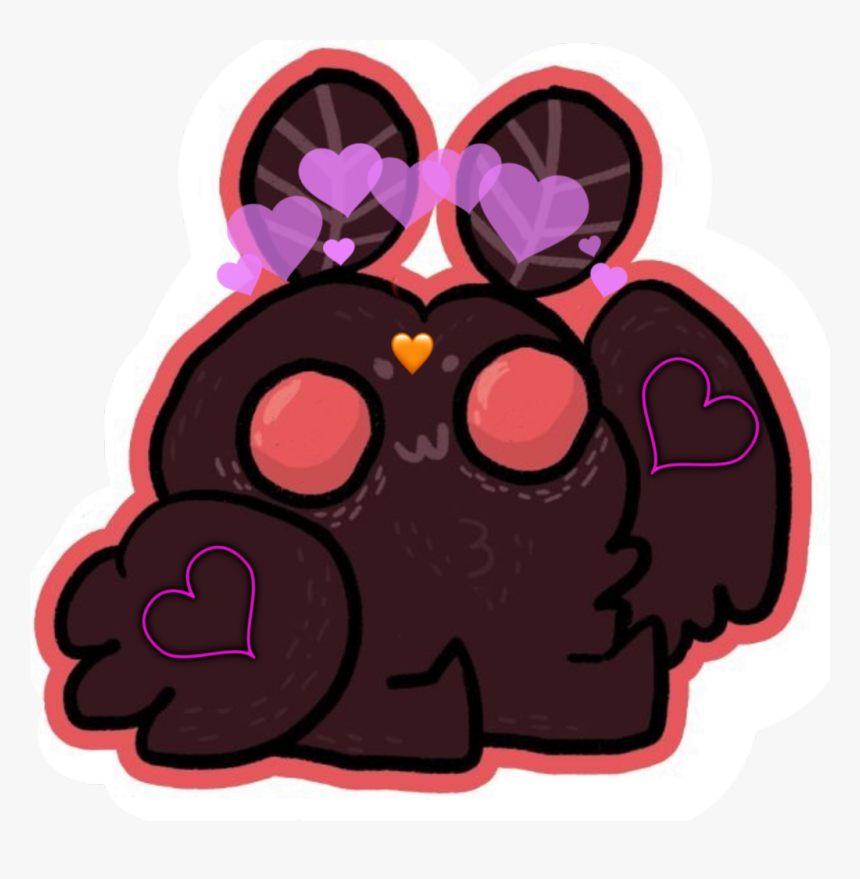 I Love Mothman - Cartoon, HD Png Download