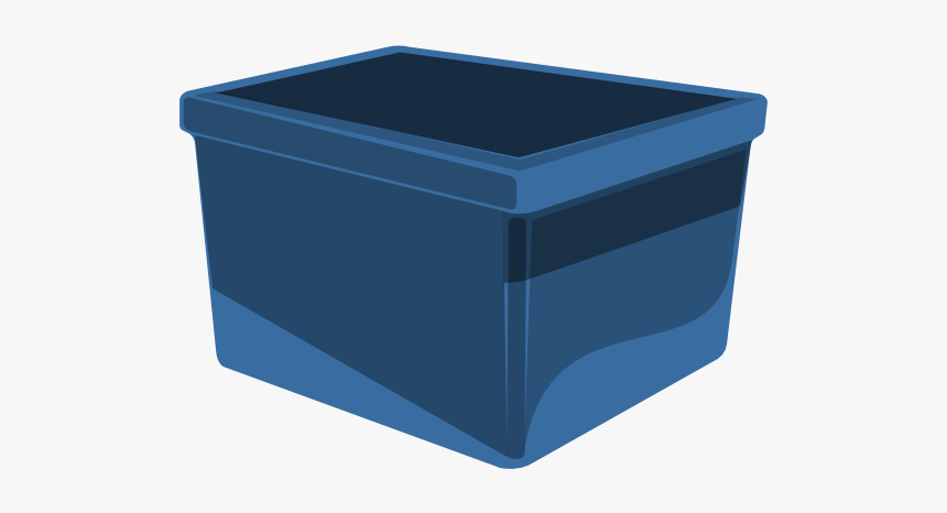 Blue Bin Svg Clip Arts - Plastic Bin Clip Art, HD Png Download