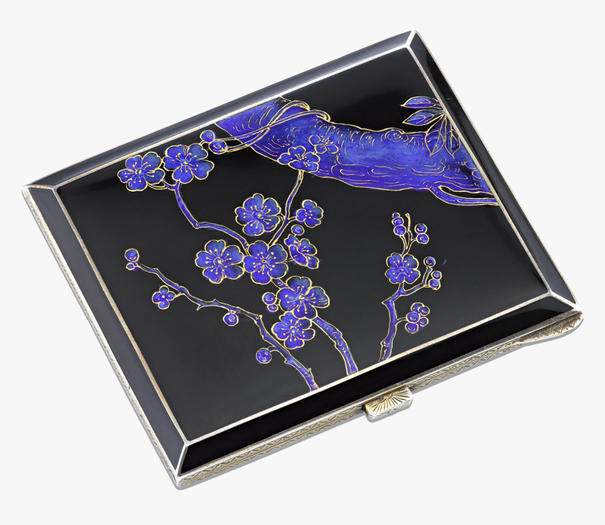 London Import Silver And Enamel Cigarette Case, HD Png Download