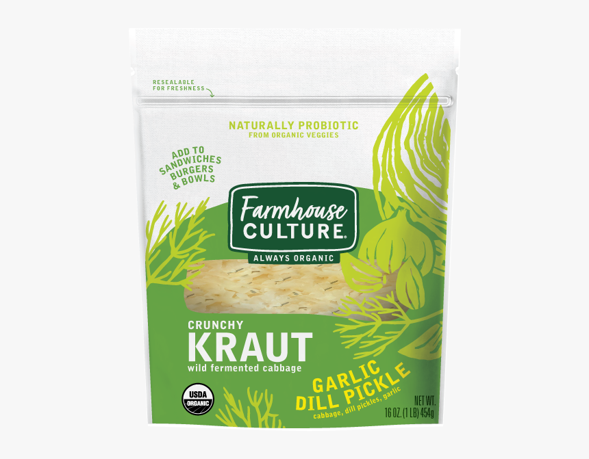 Garlicdill Kraut Fermented, HD Png Download