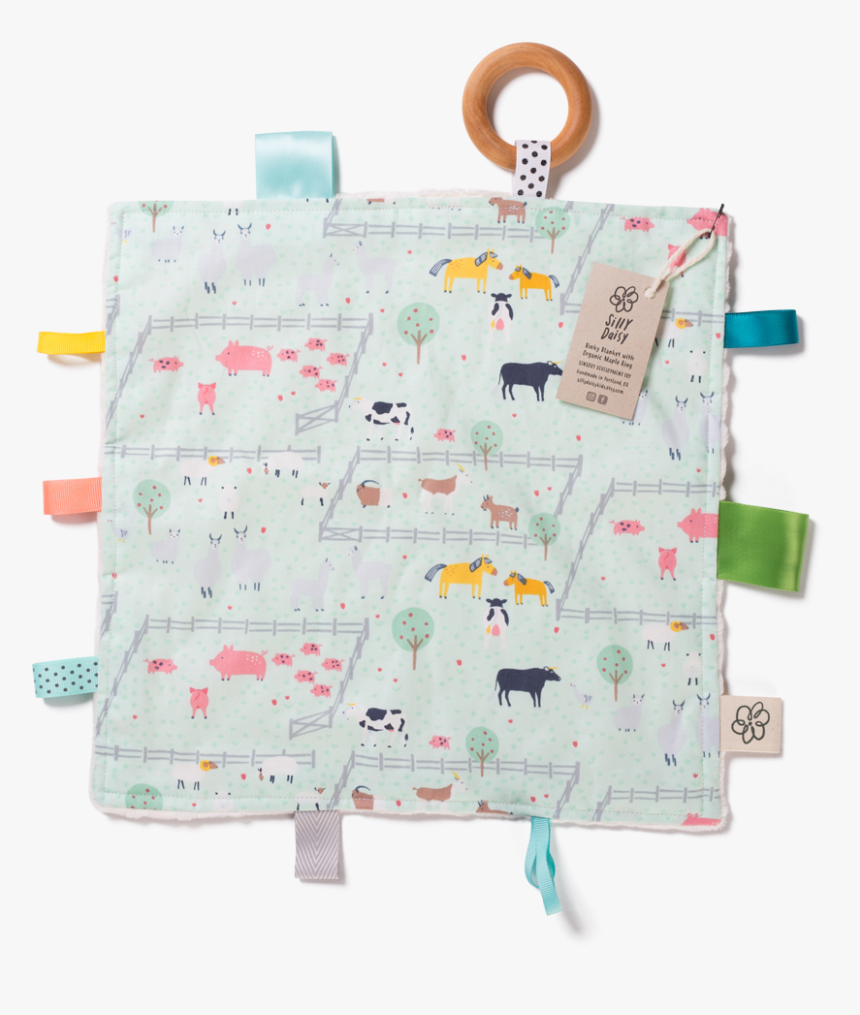 Binky Blanket With Organic Maple Ring 
 Class Lazyload - Paper, HD Png Download