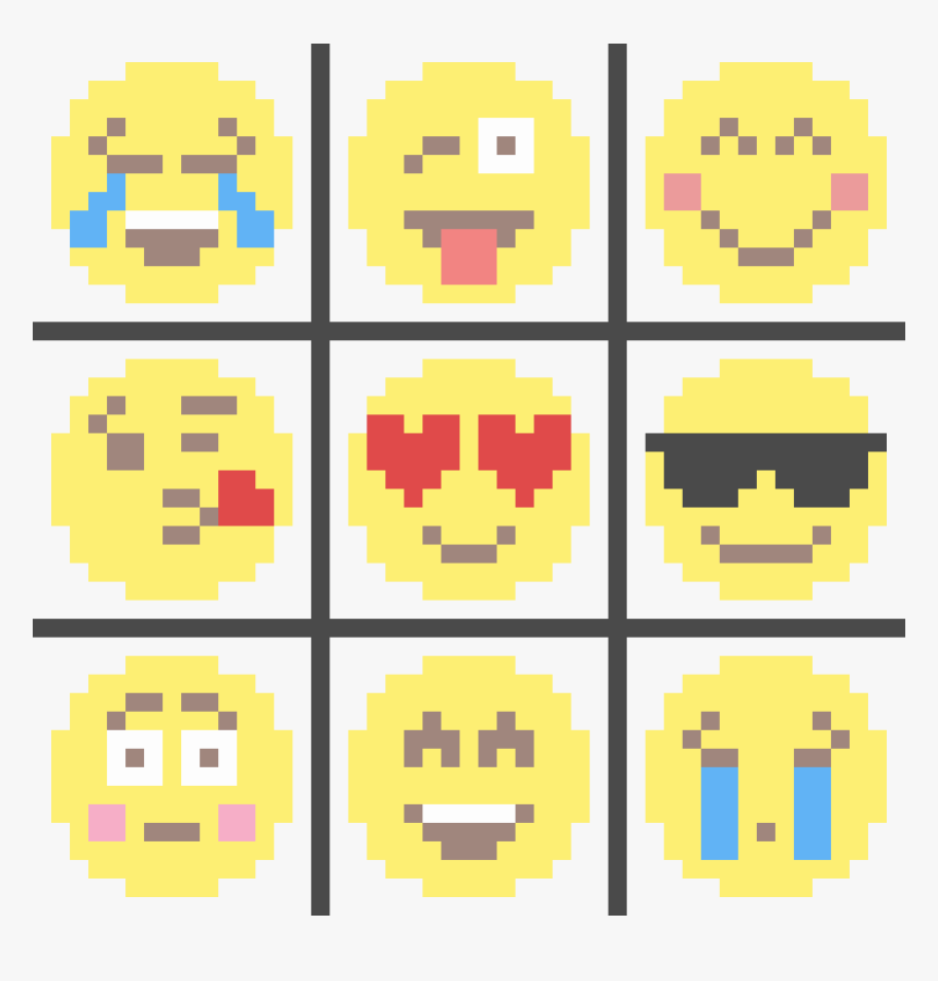 Suprised Emoji Png -emojis - Perler Bead Patterns Emoji, Transparent Png