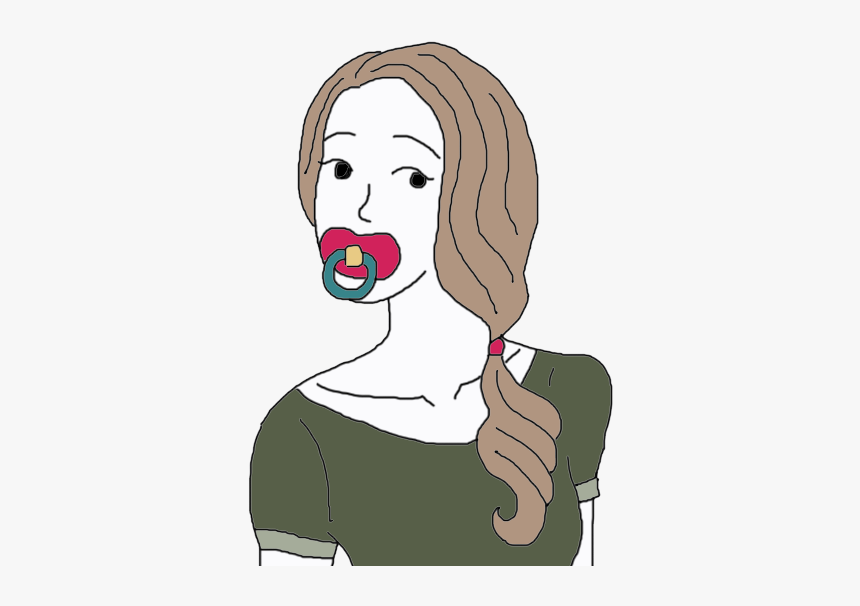 Pacifier - Adult Sucking A Pacifier, HD Png Download