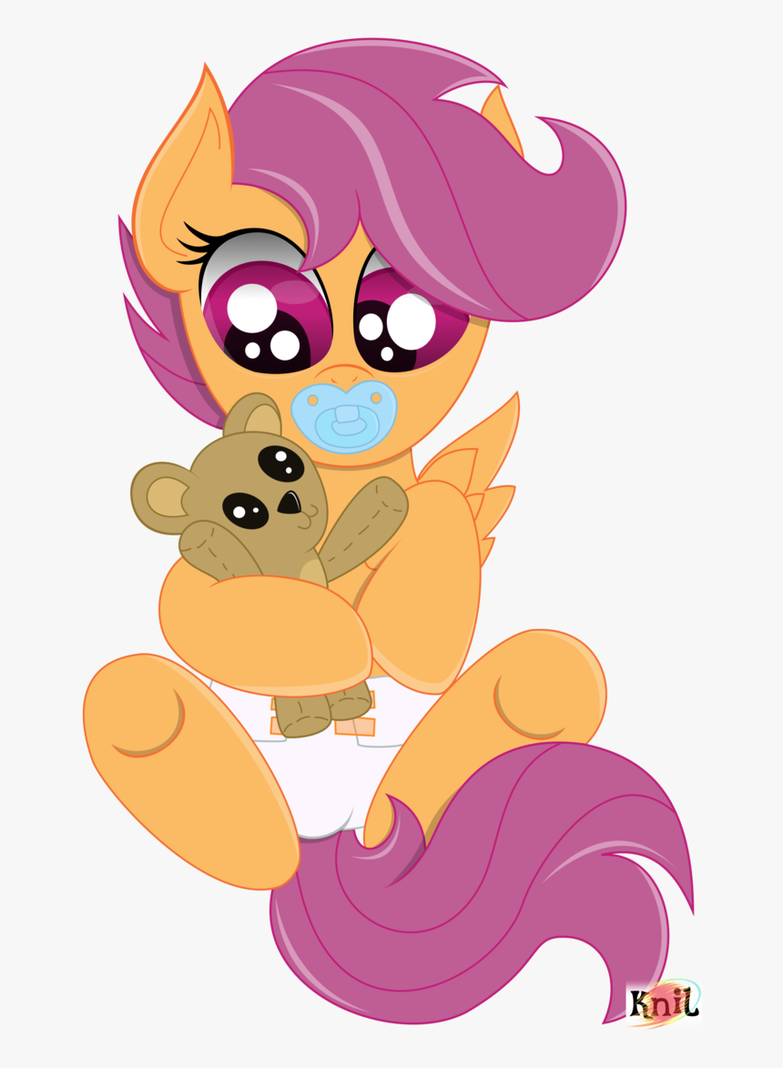 The Crusader Network, Crinkleloo, Diaper, Foal, Pacifier, - Cartoon, HD Png Download