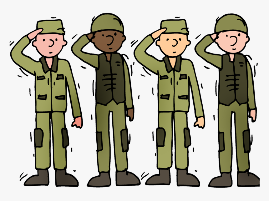 Transparent Army Man Png - Army Of Soldiers In Cartoon, Png Download