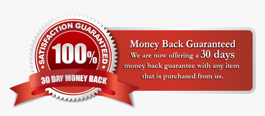 We Offer A 30 Days Money Back Guarantee - 100 Satisfaction Guarantee, HD Png Download