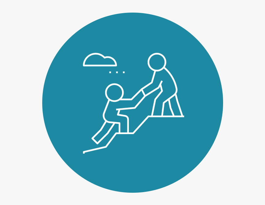 Mentorship - Silhouettes Of Teacher And Students Color Blue, HD Png Download