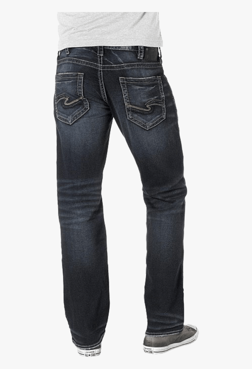 Silver Men S Straight Leg Relaxed Fit Zac Jean - Pocket, HD Png Download
