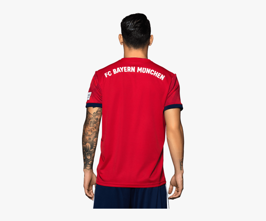 Fc Bayern Shirt Home 18/19 - Fc Bayern Trikot Hinten, HD Png Download