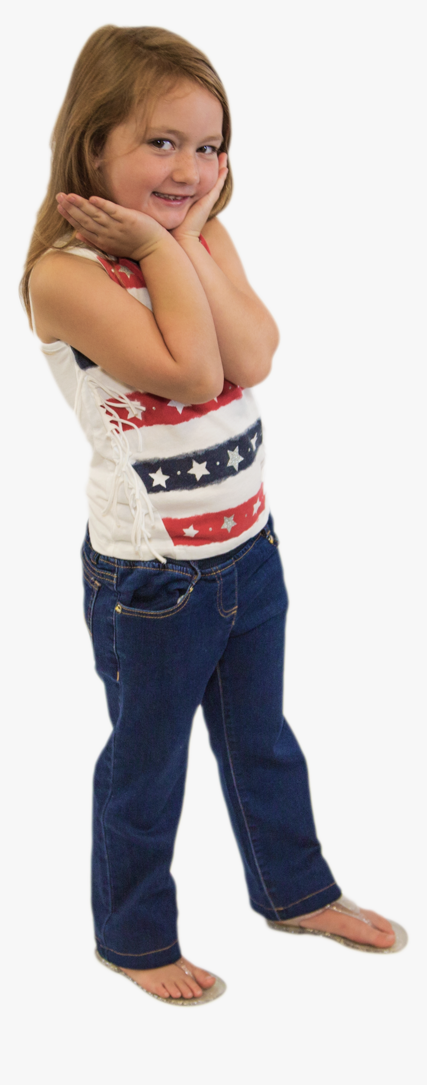 Hope Dynamic Blue Jeans Front Side - Toddler, HD Png Download