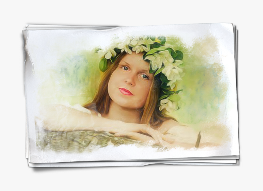 Woman Girl Flower Free Photo - Watercolor Paint, HD Png Download