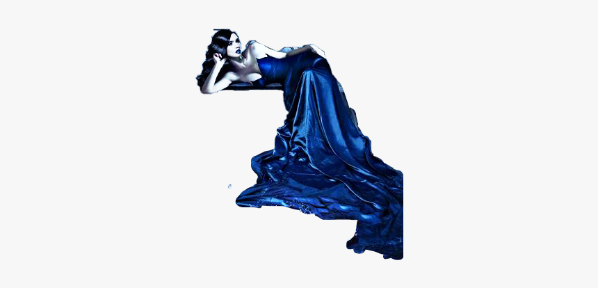 #layingdown #bluedress #girl #woman #female #lady #remixit - Figurine, HD Png Download