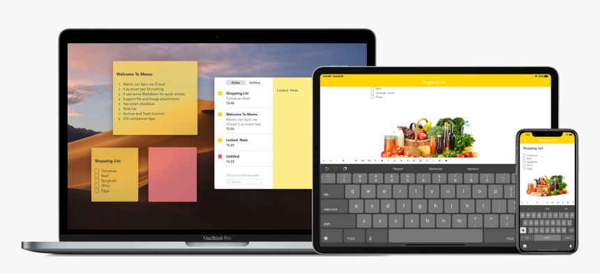 Macbook Memo App, HD Png Download