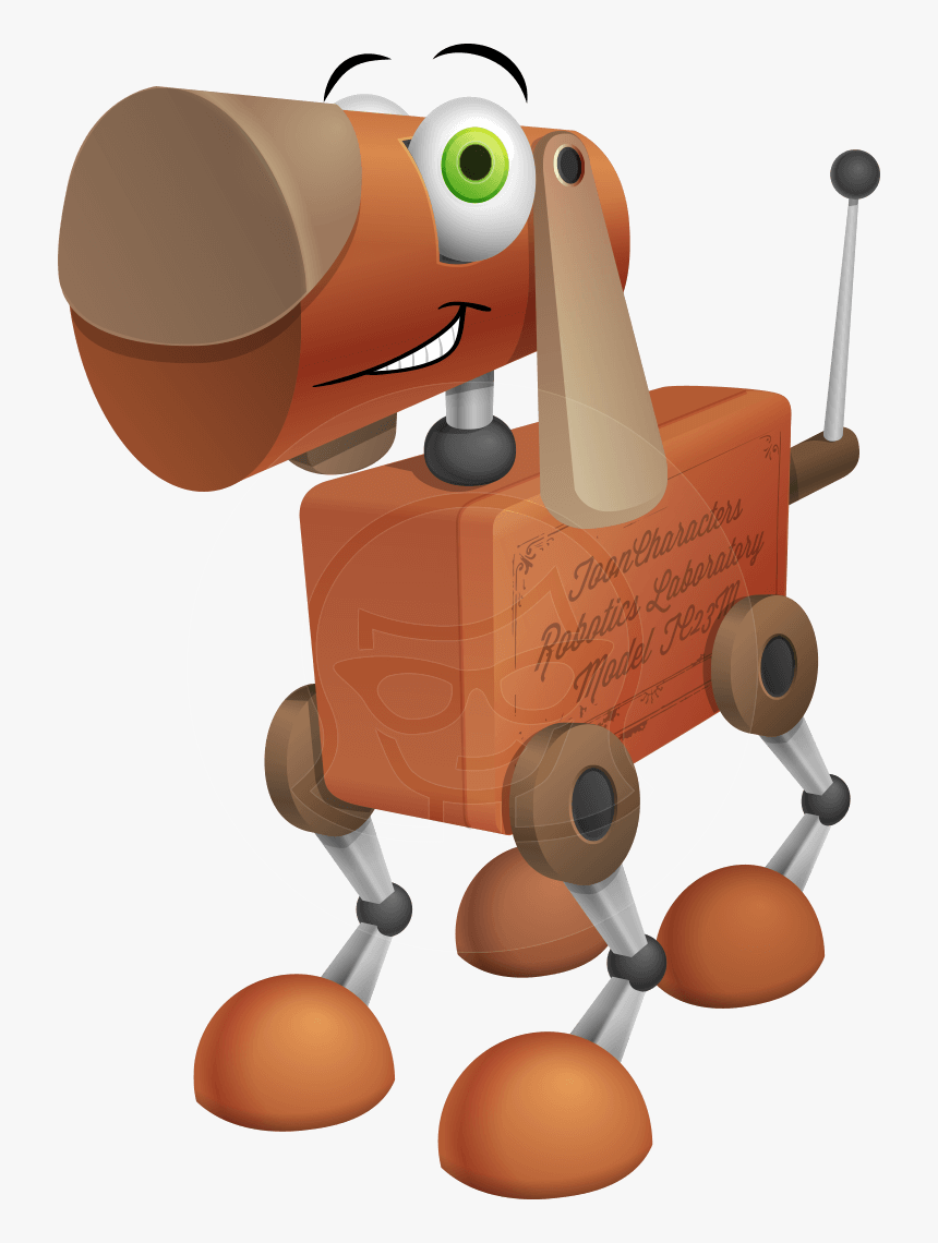 Robot Dog Cartoon, HD Png Download