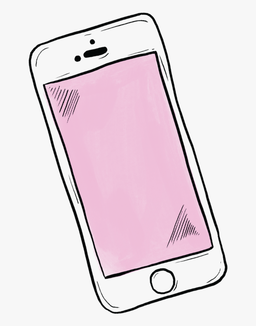 Contact Phone - Transparent Pink Phone Png, Png Download , Transparent Png  Image - PNGitem