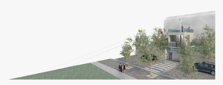 Zipline Platform Design - Tree, HD Png Download