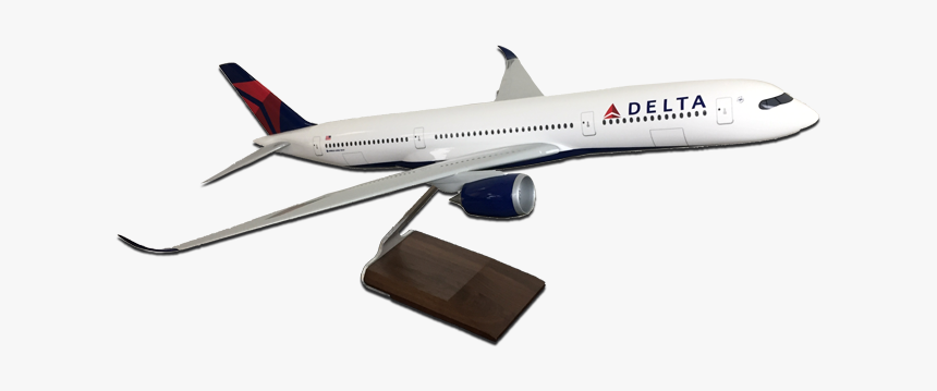 Pm Delta A350-900 1/100 Scale - Model Aircraft, HD Png Download