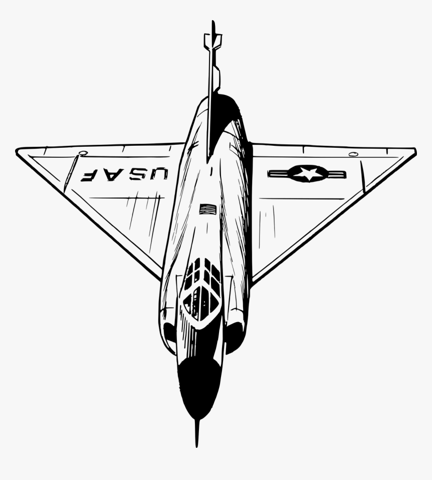 Airplane Jet Aircraft Fighter Aircraft Military Aircraft - Delta Wing, HD Png Download