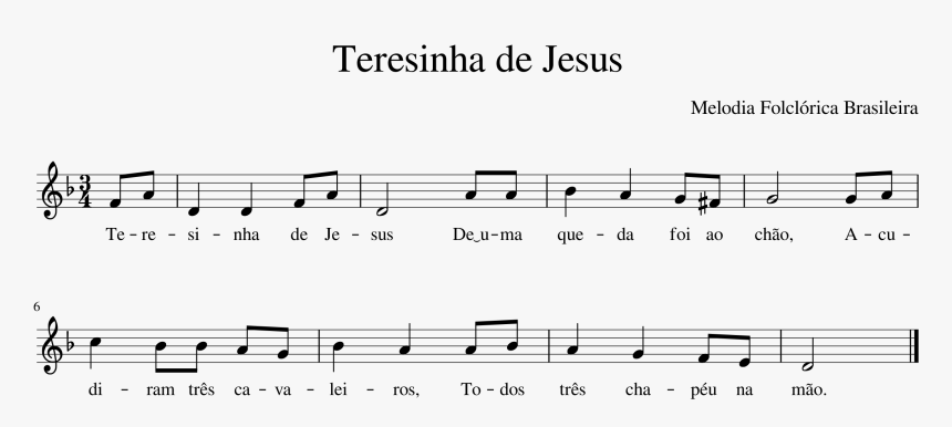 Teresinha De Jesus - Chimes Of Dunkirk Notes, HD Png Download