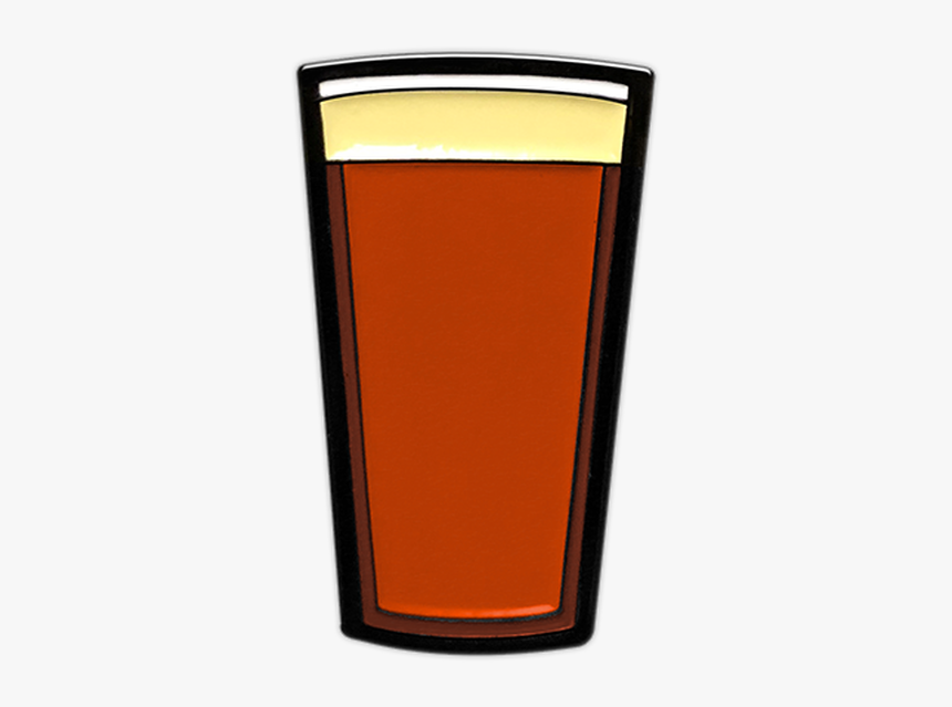 Red Beer Pint Enamel Pin - Pint Glass, HD Png Download