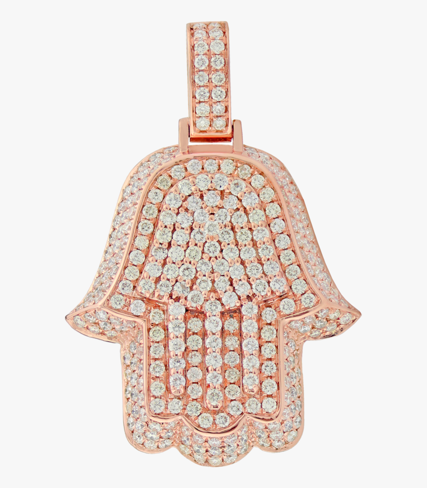 3d Hamsa Pendant 14k Rg, HD Png Download