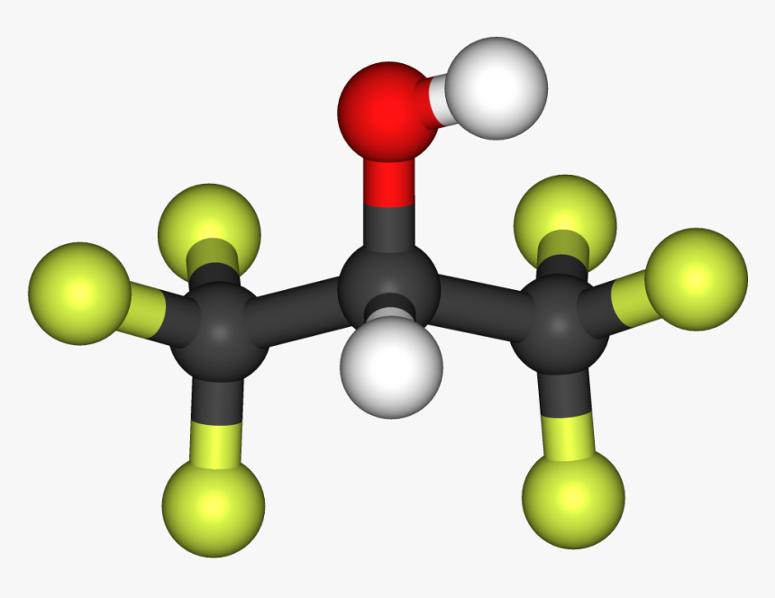 Hexafluoroisopropanol 3d - Hexafluoroisopropanol, HD Png Download