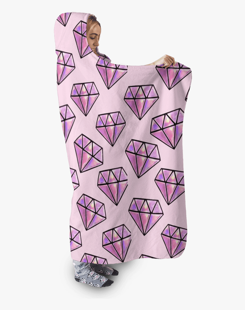 Gearhuman 3d Diamond Custom Hooded Blanket - Birthday Candle, HD Png Download