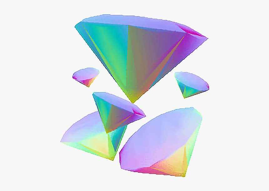 #3d #diamante#tercera Dimension #diamond #prisma #tumblr - Seapunk Pngs, Transparent Png
