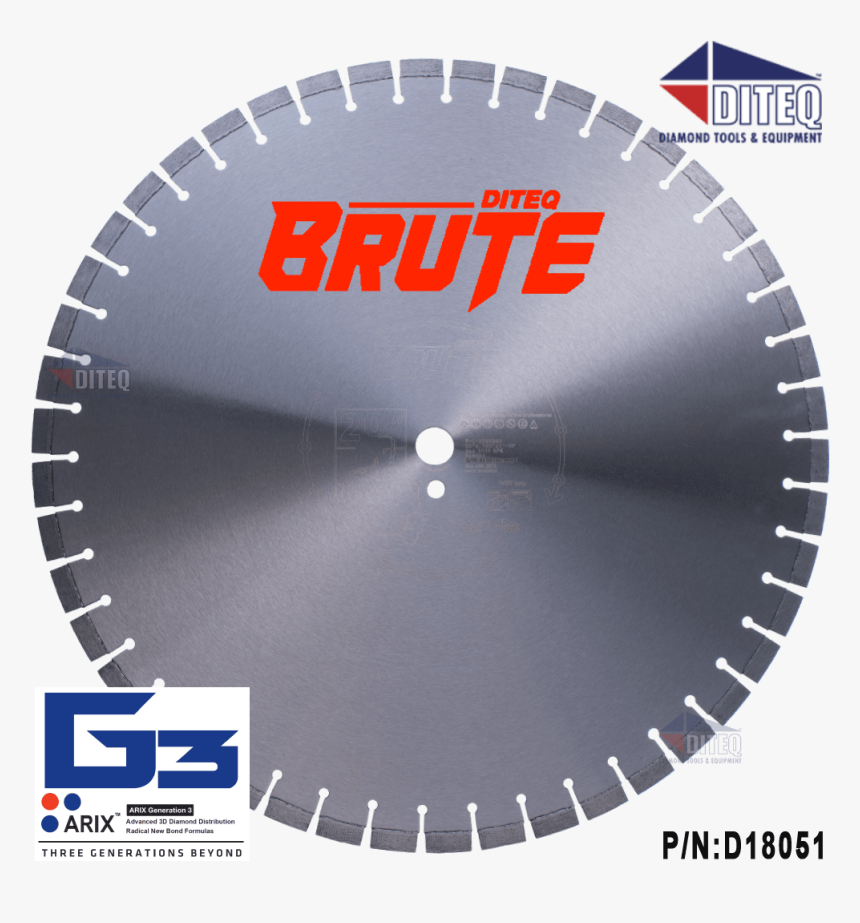 C-63axbrh Brute Pro Concrete Blades - Diamond Blade, HD Png Download