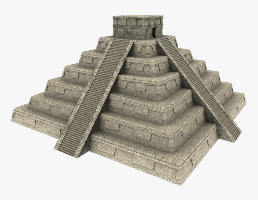 Mayan Pyramid 3d Model, HD Png Download