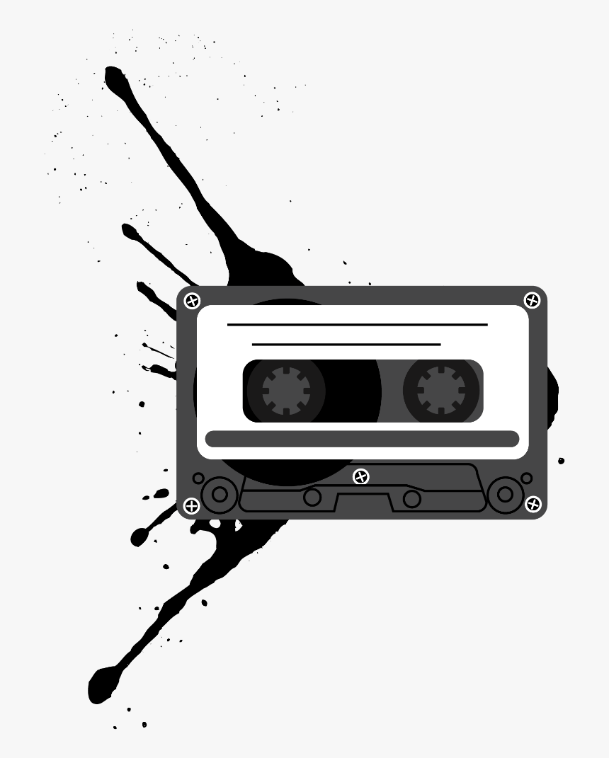 - 🅱🅻🅰🅲🅺 - - ᵖᵃʳᵗ - ² - Black Tape Casette - Picsart, HD Png Download