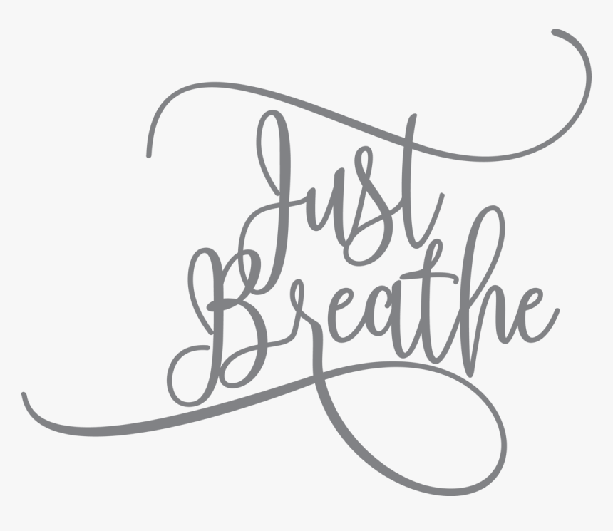 Just Breathe Black And White Art, HD Png Download