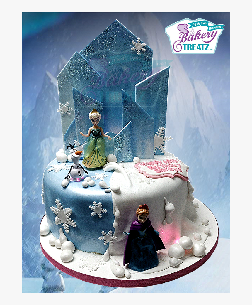 Disney Frozen On Cake Central - Cake, HD Png Download