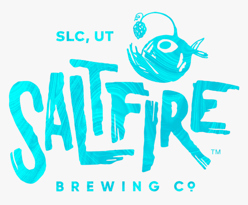 Saltfire Logo Lightblue Sq Sm - Saltfire Brewing, HD Png Download