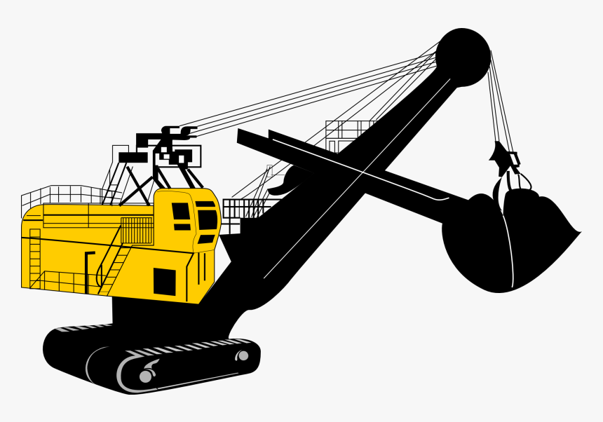 Backhoe Heavy Machinery Clip Art Clipart Clipart - Machinery Clipart, HD Png Download