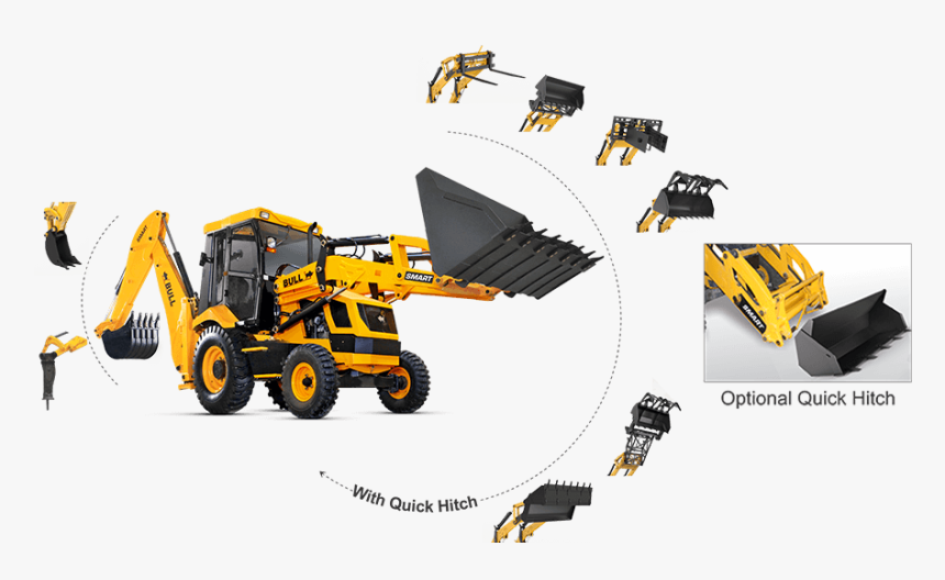 60backhoe - Bull Hd 76, HD Png Download