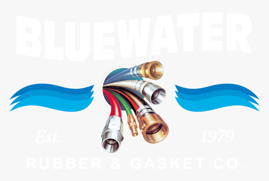 Bluewater Hose Logo White Text Trans - Bluewater Rubber Gasket, HD Png Download